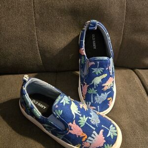 Old Navy Kids' Blue Dinosaur Print Sneakers